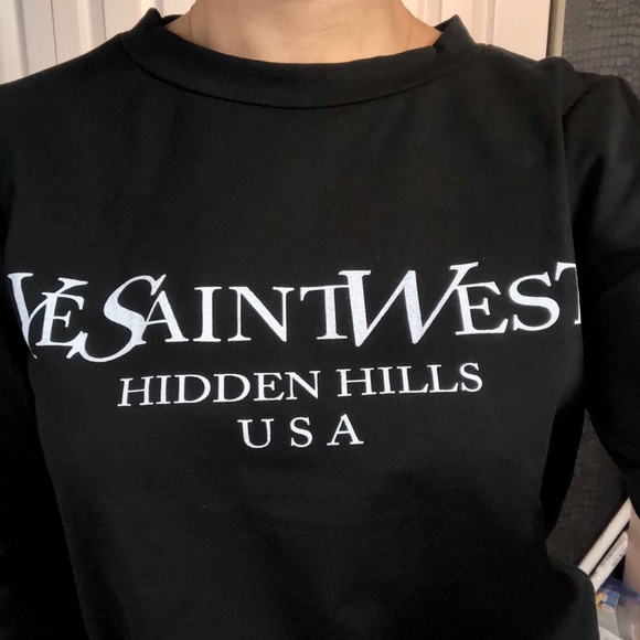 π Black βYe Saint Westβ sweatsuit - Picture 3 of 5